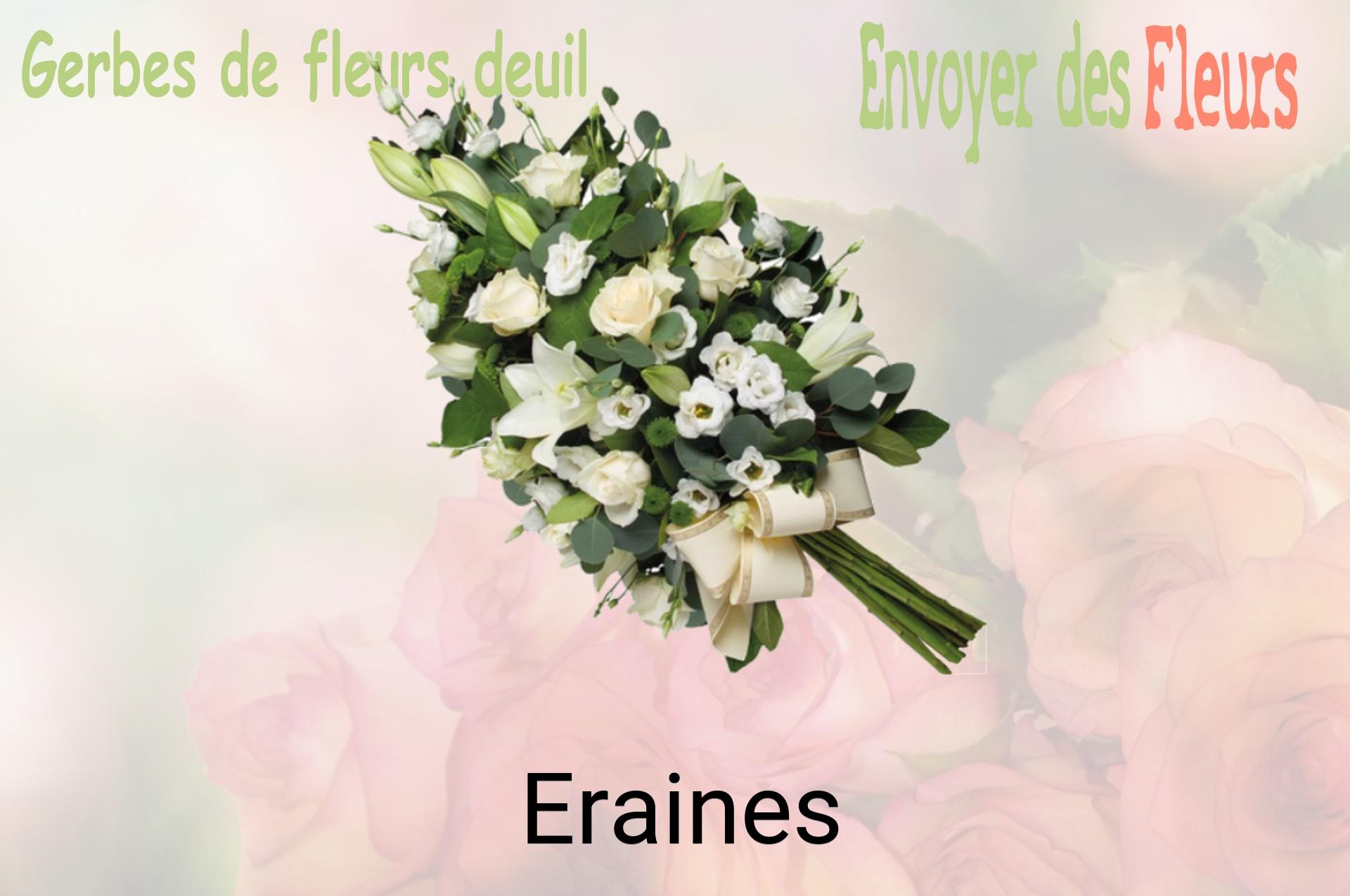Gerbe de fleurs de deuil livrée à Eraines